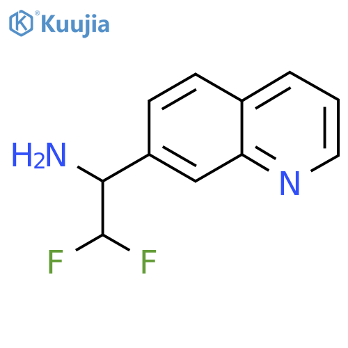 2,2-difluoro-1-(quinolin-7-yl)ethan-1-amine structure