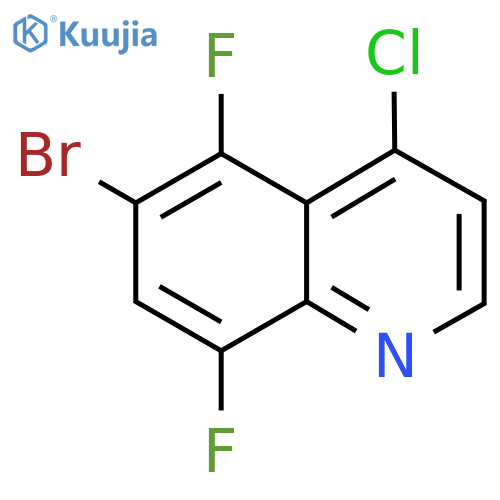 6-Bromo-4-chloro-5,8-difluoroquinoline structure