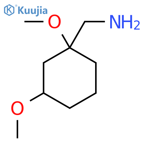 (1,3-dimethoxycyclohexyl)methanamine structure