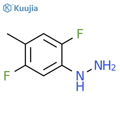 (2,5-difluoro-4-methylphenyl)hydrazine structure
