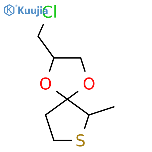 2-(chloromethyl)-6-methyl-1,4-dioxa-7-thiaspiro4.4nonane structure