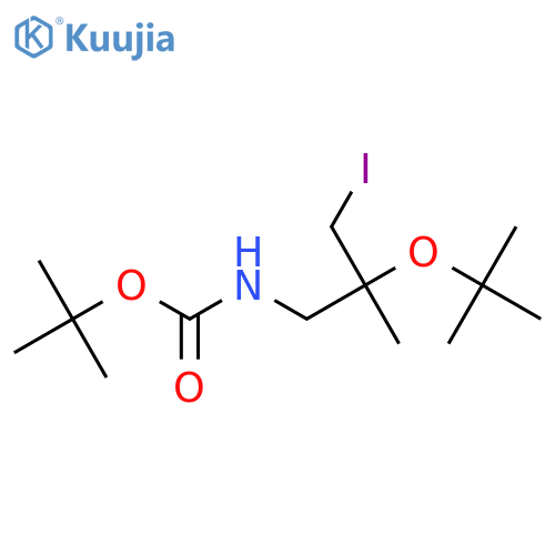 tert-butyl N-2-(tert-butoxy)-3-iodo-2-methylpropylcarbamate structure