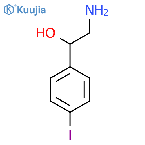 2-Amino-1-(4-iodophenyl)ethan-1-ol structure
