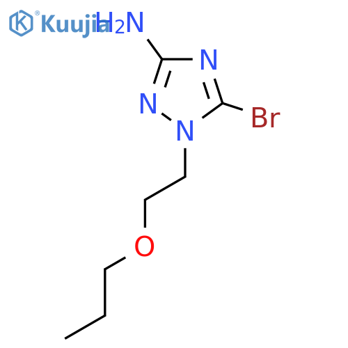 5-bromo-1-(2-propoxyethyl)-1H-1,2,4-triazol-3-amine structure