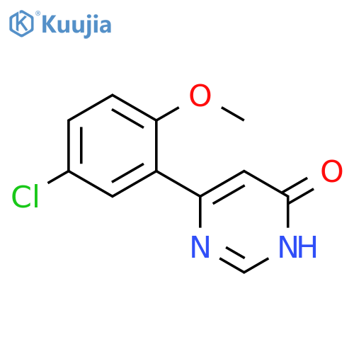 6-(5-chloro-2-methoxyphenyl)pyrimidin-4-ol structure