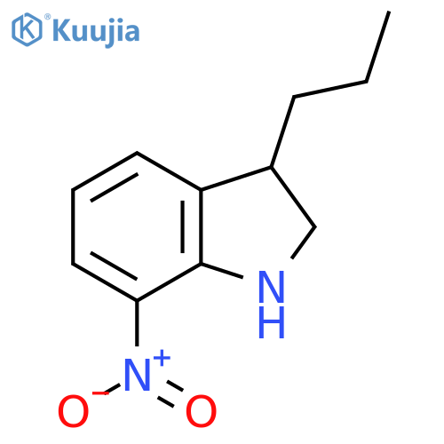 7-nitro-3-propyl-2,3-dihydro-1H-indole structure