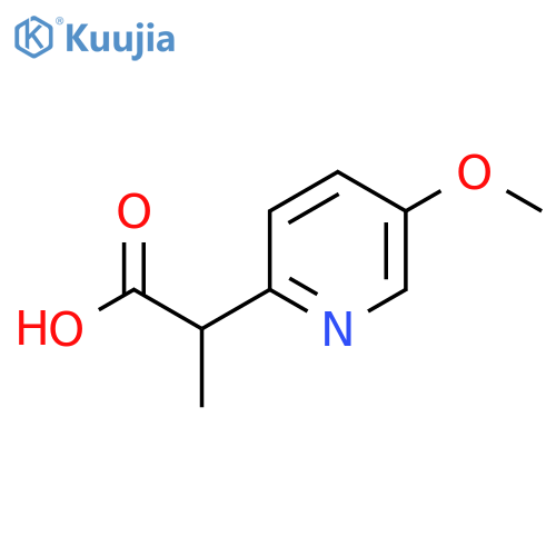 2-(5-Methoxypyridin-2-yl)propanoic acid structure
