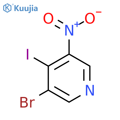3-Bromo-4-iodo-5-nitropyridine structure