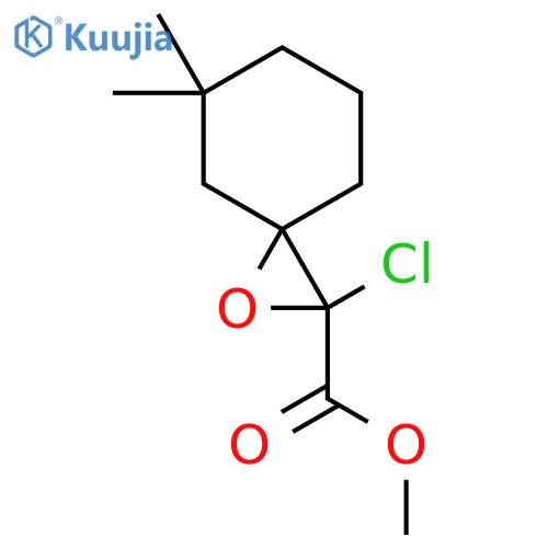 1-Oxaspiro[2.5]octane-2-carboxylic acid, 2-chloro-5,5-dimethyl-, methyl ester structure