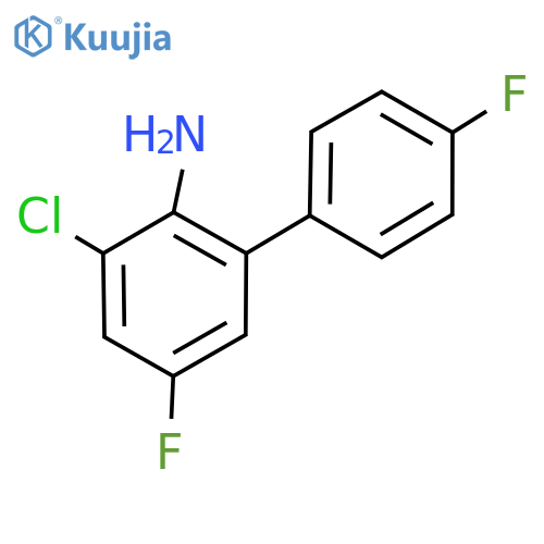 3-Chloro-4',5-difluoro-[1,1'-biphenyl]-2-amine structure
