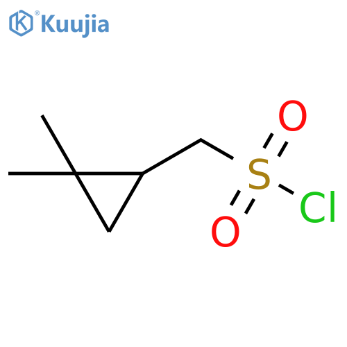 (2,2-dimethylcyclopropyl)methanesulfonyl chloride structure