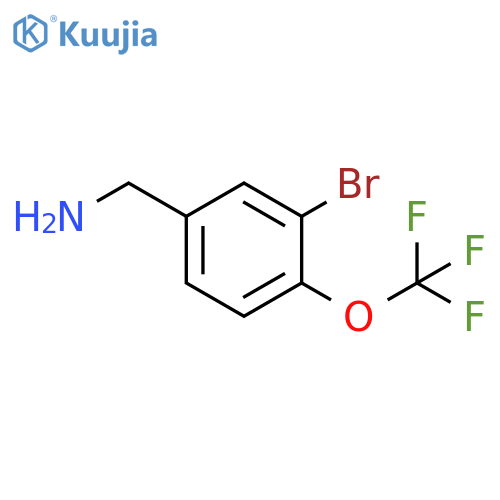 3-Bromo-4-(trifluoromethoxy)benzylamine structure