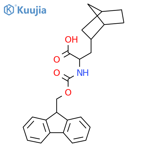 3-{bicyclo2.2.1heptan-2-yl}-2-({(9H-fluoren-9-yl)methoxycarbonyl}amino)propanoic acid structure