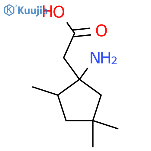 2-(1-Amino-2,4,4-trimethylcyclopentyl)acetic acid structure