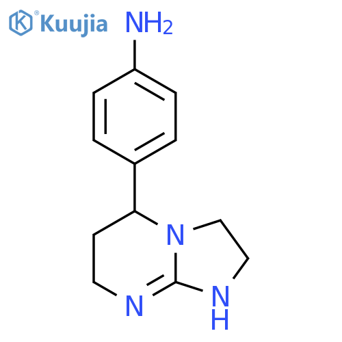 4-{2H,3H,5H,6H,7H,8H-imidazo1,2-apyrimidin-5-yl}aniline structure