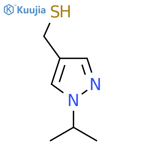 1-(propan-2-yl)-1H-pyrazol-4-ylmethanethiol structure