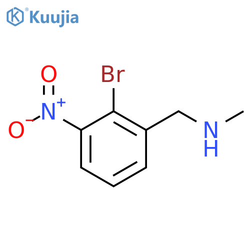 (2-bromo-3-nitrophenyl)methyl(methyl)amine structure