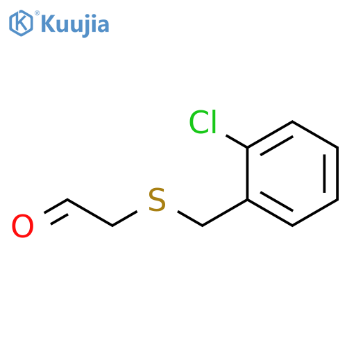 Acetaldehyde, 2-[[(2-chlorophenyl)methyl]thio]- structure