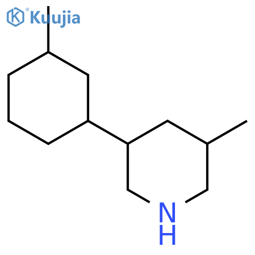 3-Methyl-5-(3-methylcyclohexyl)piperidine structure