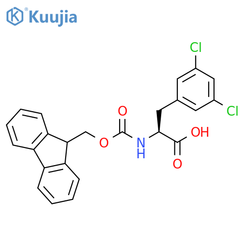 3-(3,5-Dichlorophenyl)-2-(9H-fluoren-9-ylmethoxycarbonylamino)propanoic acid structure