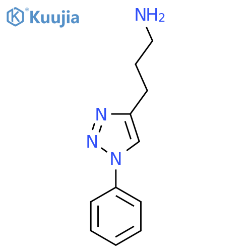 3-(1-phenyl-1H-1,2,3-triazol-4-yl)propan-1-amine structure