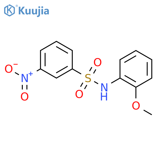 Benzenesulfonamide, N-(2-methoxyphenyl)-3-nitro- structure