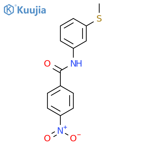 BENZAMIDE, N-[3-(METHYLTHIO)PHENYL]-4-NITRO- structure