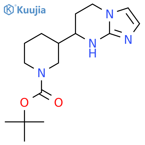 tert-butyl 3-{5H,6H,7H,8H-imidazo1,2-apyrimidin-7-yl}piperidine-1-carboxylate structure
