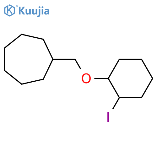 {(2-iodocyclohexyl)oxymethyl}cycloheptane structure