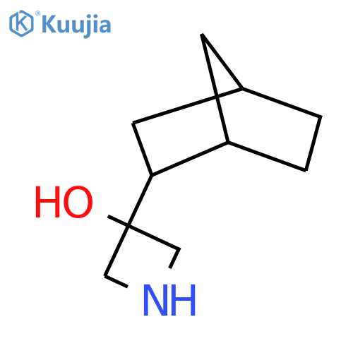 3-{bicyclo2.2.1heptan-2-yl}azetidin-3-ol structure