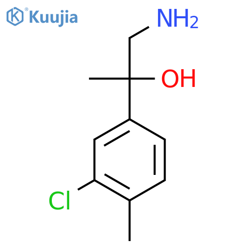 1-amino-2-(3-chloro-4-methylphenyl)propan-2-ol structure