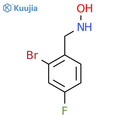 N-(2-bromo-4-fluorophenyl)methylhydroxylamine structure