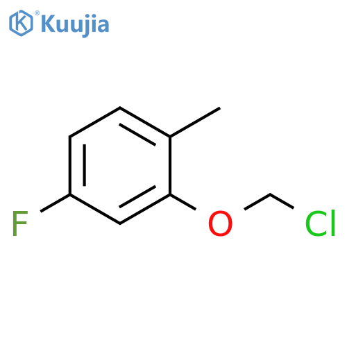 Benzene, 2-(chloromethoxy)-4-fluoro-1-methyl- structure