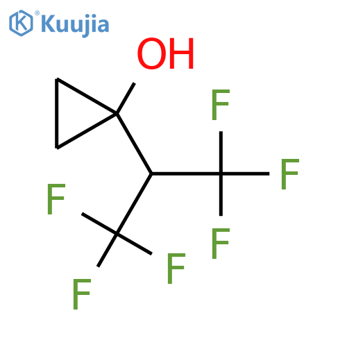 1-(1,1,1,3,3,3-hexafluoropropan-2-yl)cyclopropan-1-ol structure