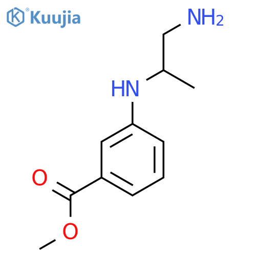 Methyl 3-[(1-aminopropan-2-yl)amino]benzoate structure