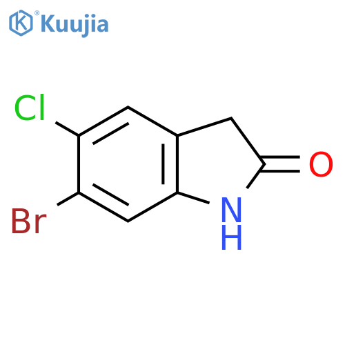 6-Bromo-5-chloro-2,3-dihydro-1h-indol-2-one structure