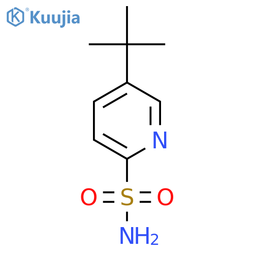 5-Tert-butylpyridine-2-sulfonamide structure