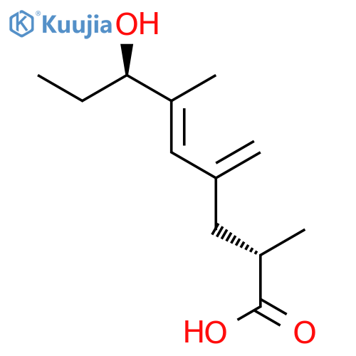 5-Nonenoic acid, 7-hydroxy-2,6-dimethyl-4-methylene-, (2S,5E,7R)- structure