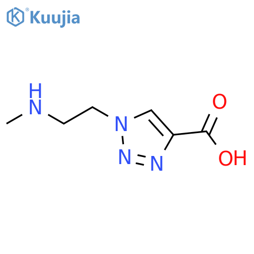 1-(2-(methylamino)ethyl)-1H-1,2,3-triazole-4-carboxylic acid structure