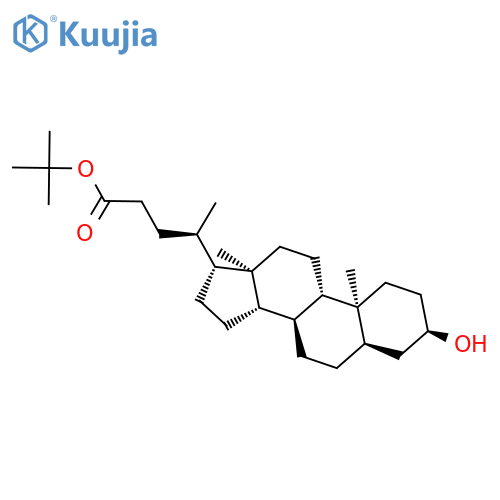 Cholan-24-oic acid, 3-hydroxy-, 1,1-dimethylethyl ester, (3a,5b)- structure