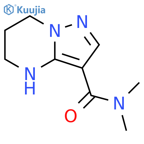 N,N-dimethyl-4H,5H,6H,7H-pyrazolo1,5-apyrimidine-3-carboxamide structure