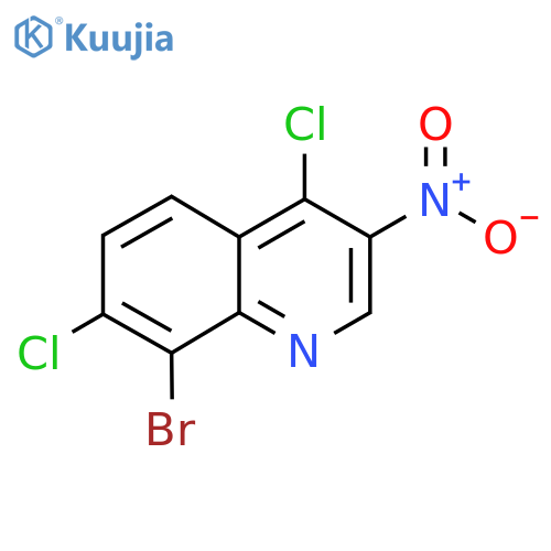 8-Bromo-4,7-dichloro-3-nitroquinoline structure
