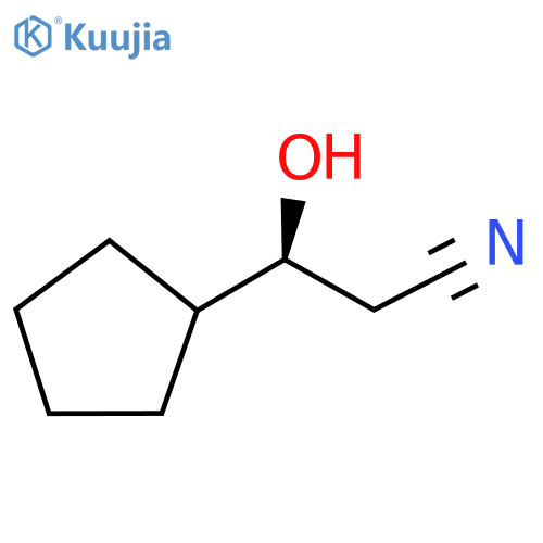 3-Cyclopentyl-3-hydroxypropanenitrile structure