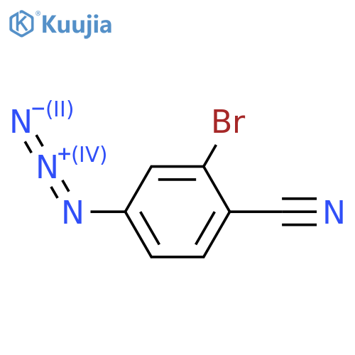 4-azido-2-bromobenzonitrile structure