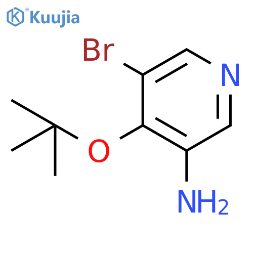 5-Bromo-4-(tert-butoxy)pyridin-3-amine structure
