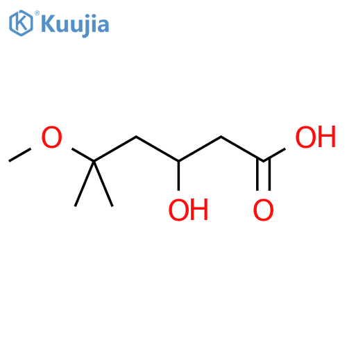 3-hydroxy-5-methoxy-5-methylhexanoic acid structure