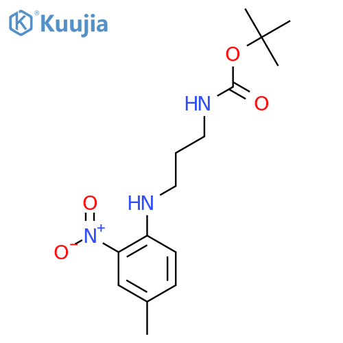 Tert-Butyl (3-((4-methyl-2-nitrophenyl)amino)propyl)carbamate structure