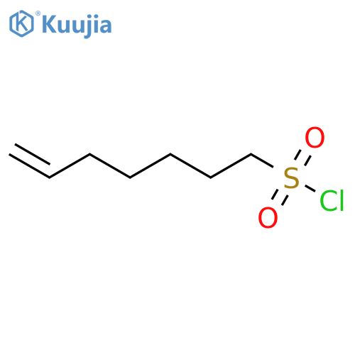 hept-6-ene-1-sulfonyl chloride structure