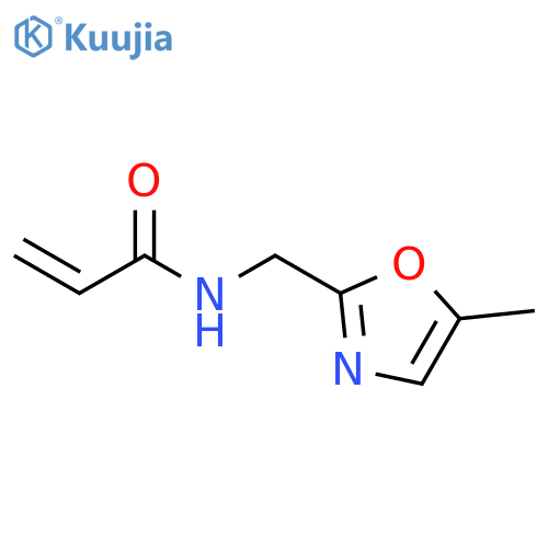 N-(5-methyl-1,3-oxazol-2-yl)methylprop-2-enamide structure