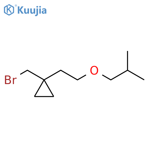 Cyclopropane, 1-(bromomethyl)-1-[2-(2-methylpropoxy)ethyl]- structure